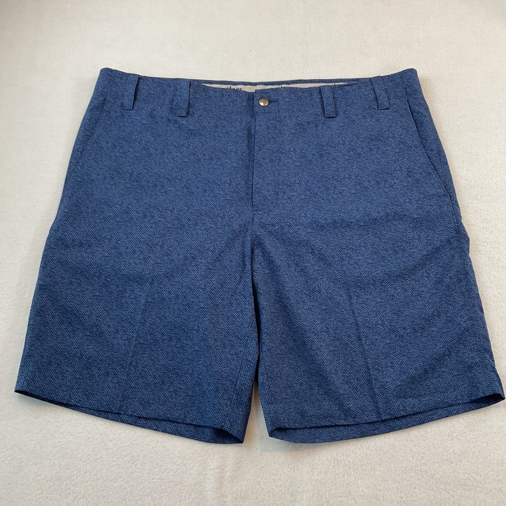 Callaway Mens Blue Micro Print Performance‎ Golf Shorts Size 40 Stretch Active